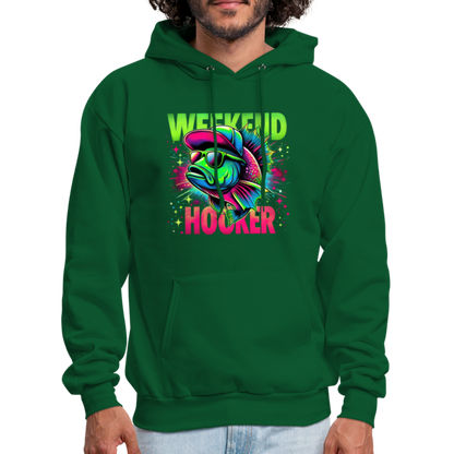 Weekend Hooker (Fishing) Hoodie - forest green