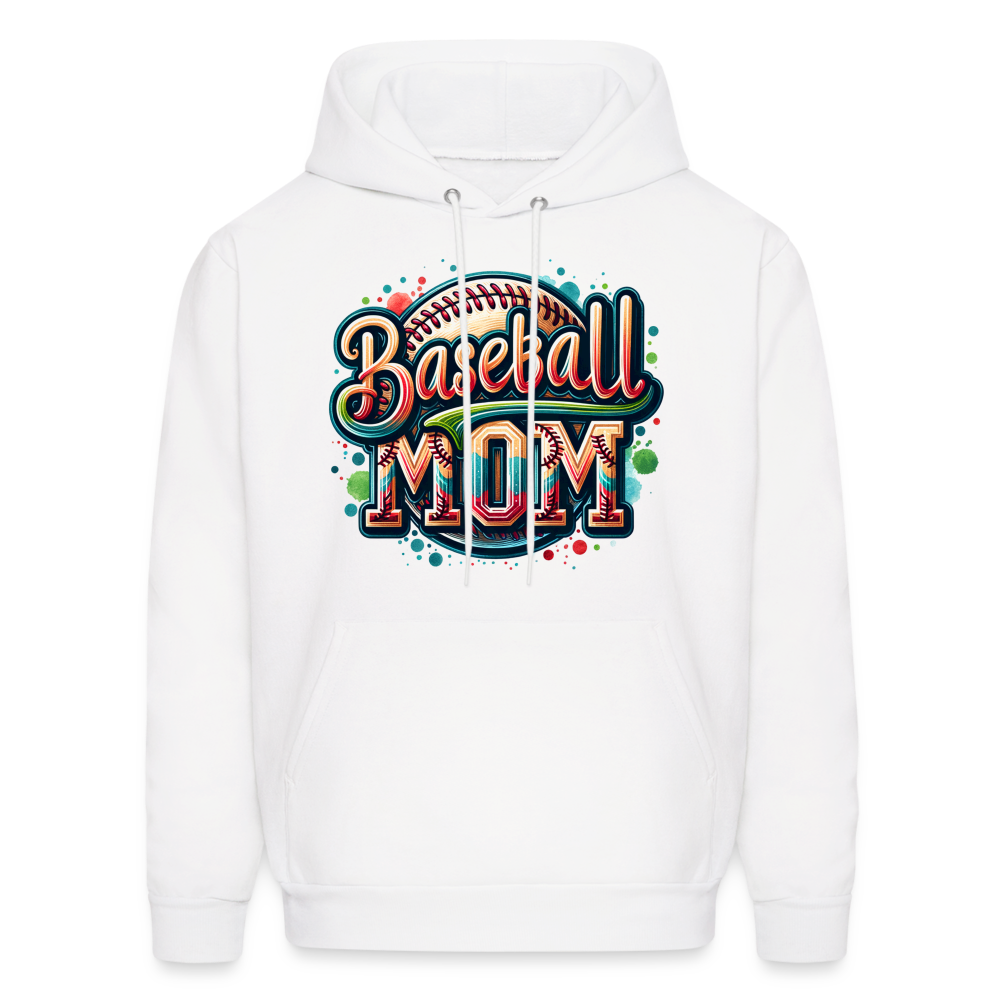 Baseball Mom Hoodie - white