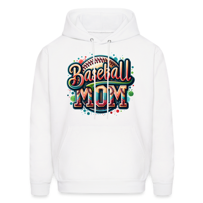 Baseball Mom Hoodie - white