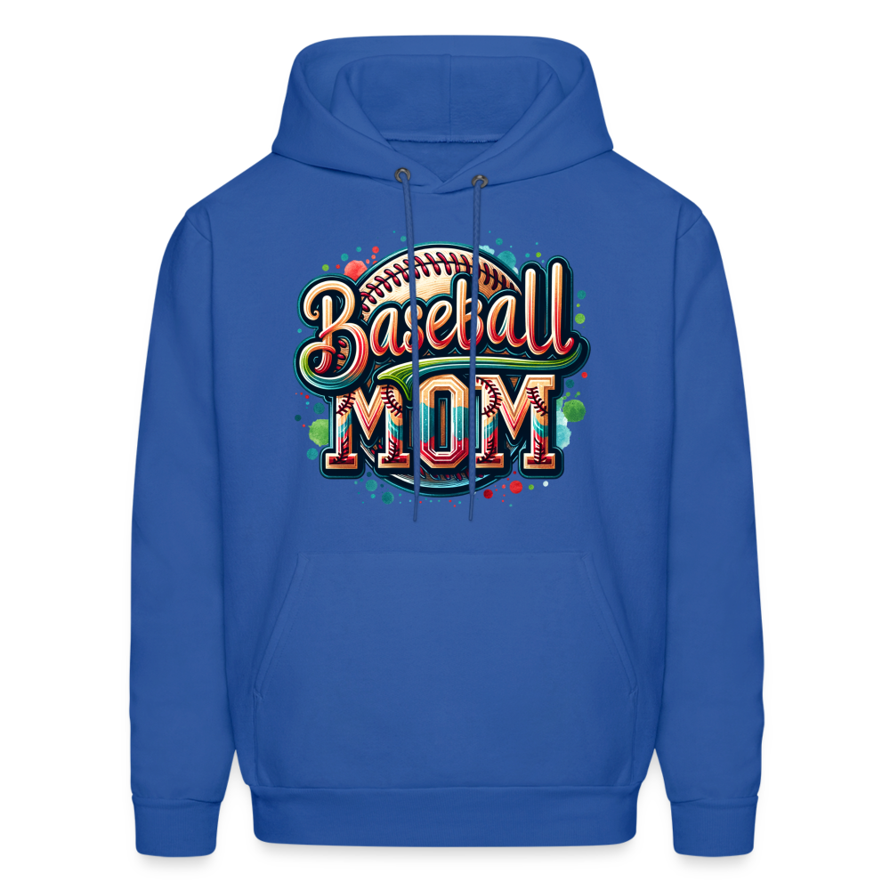 Baseball Mom Hoodie - royal blue