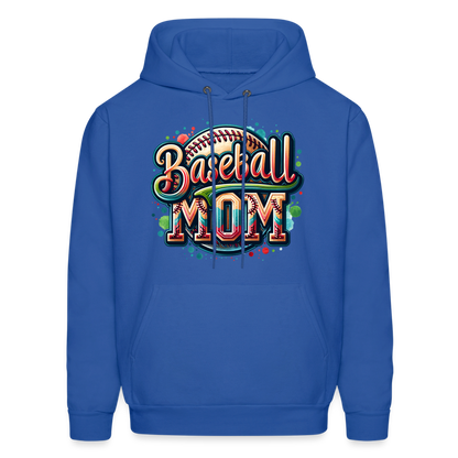 Baseball Mom Hoodie - royal blue