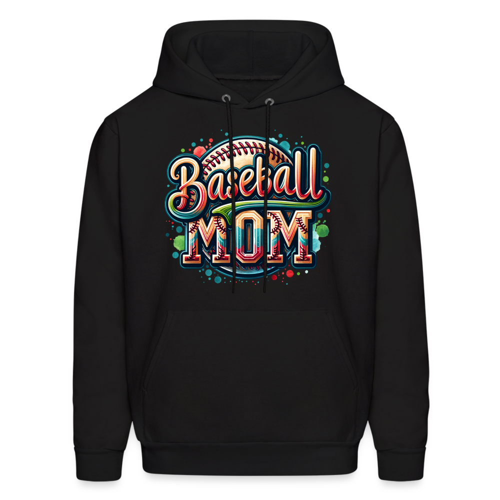 Baseball Mom Hoodie - black