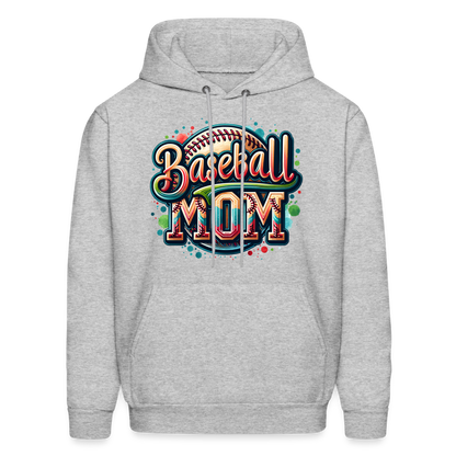 Baseball Mom Hoodie - heather gray