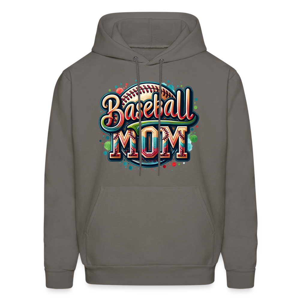 Baseball Mom Hoodie - asphalt gray