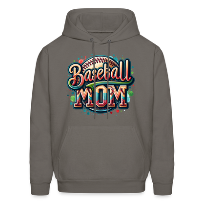 Baseball Mom Hoodie - asphalt gray