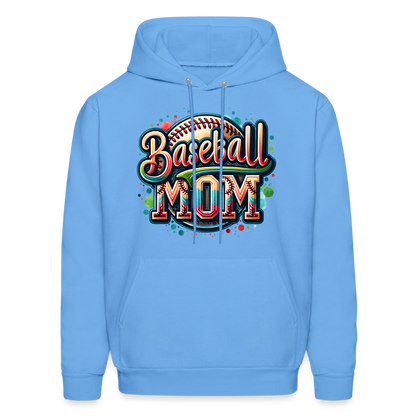 Baseball Mom Hoodie - carolina blue