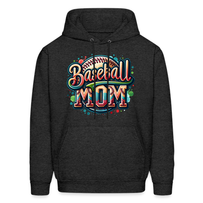 Baseball Mom Hoodie - charcoal grey