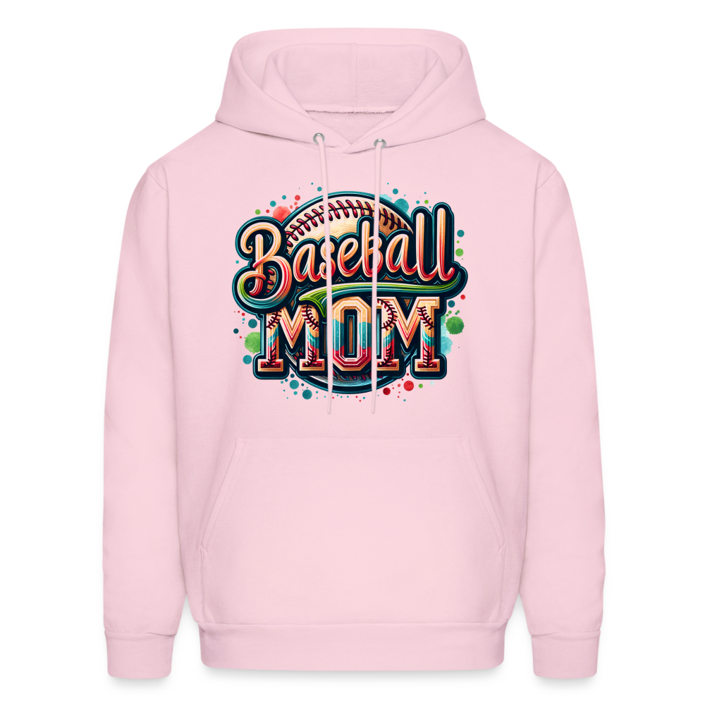 Baseball Mom Hoodie - pale pink