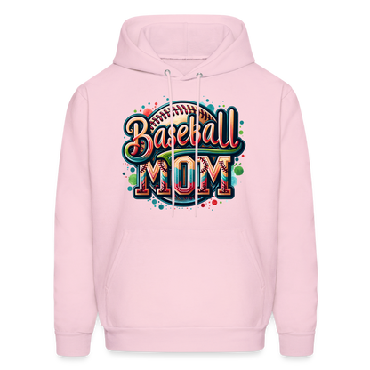 Baseball Mom Hoodie - pale pink