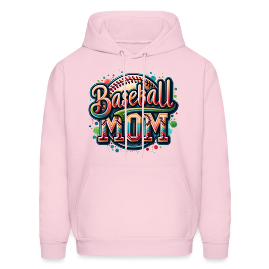 Baseball Mom Hoodie - pale pink