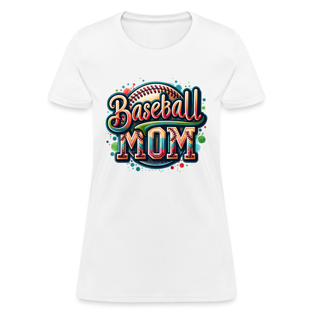 Baseball Mom Women's T-Shirt - white