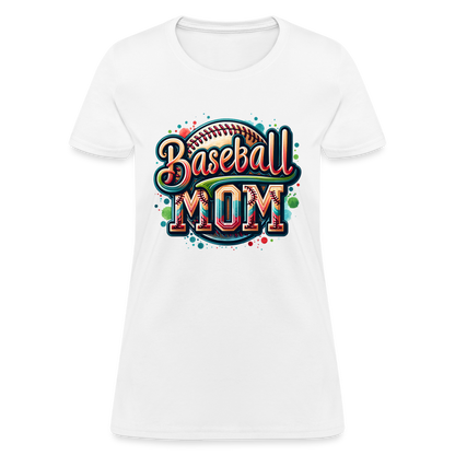 Baseball Mom Women's T-Shirt - white