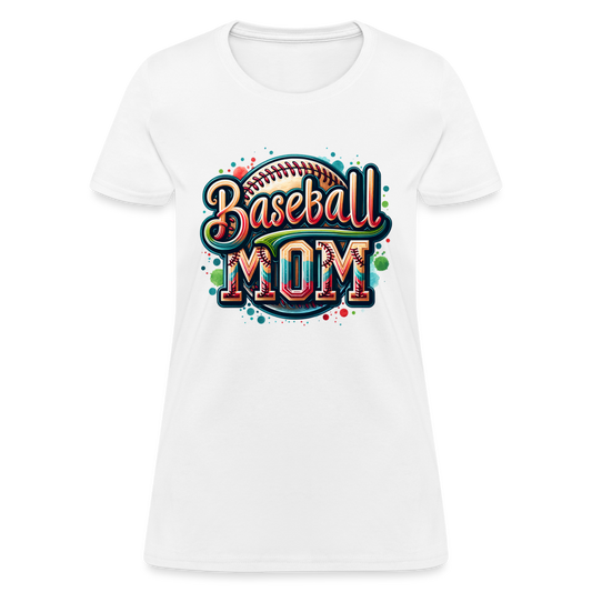 Baseball Mom Women's T-Shirt - white