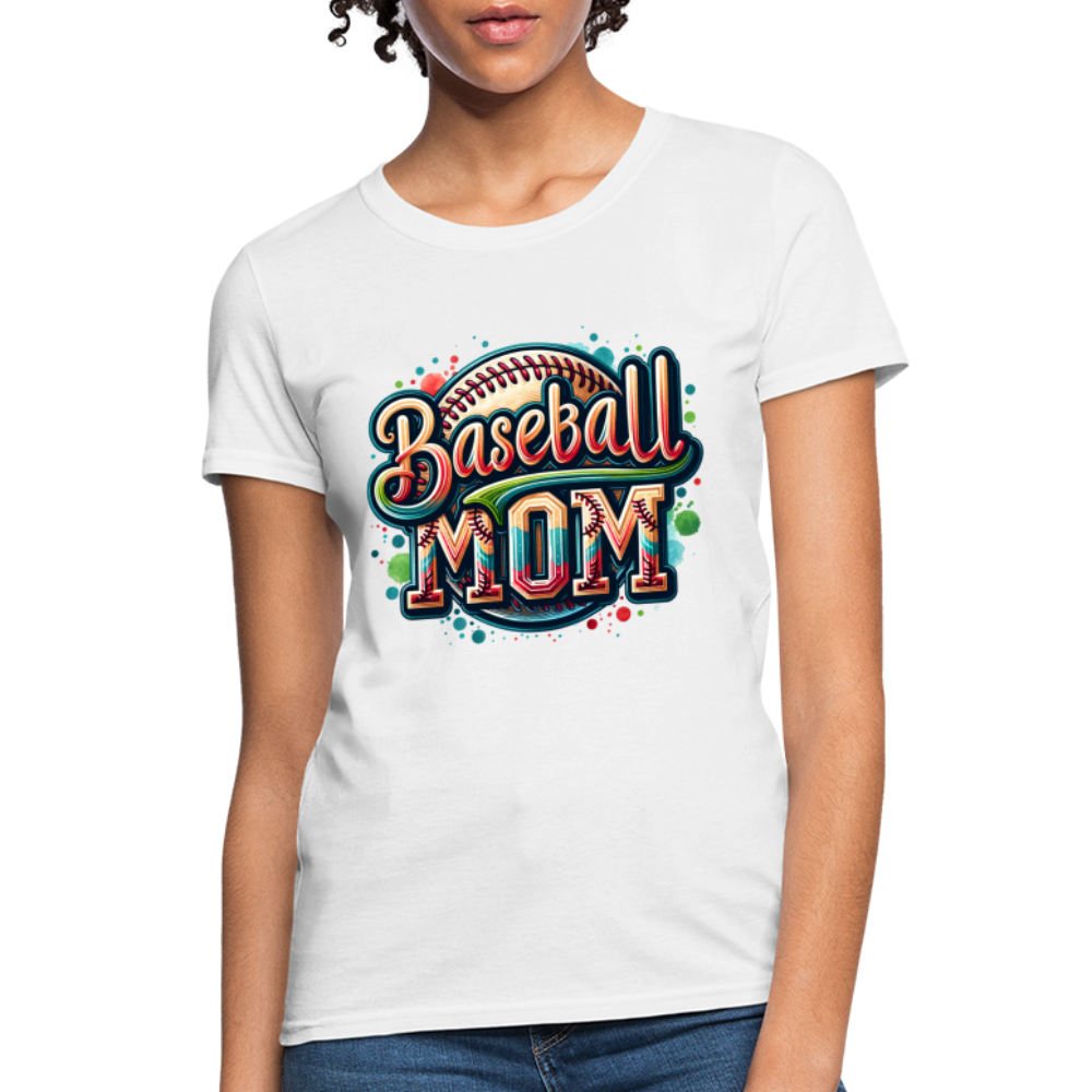 Baseball Mom Women's T-Shirt - white