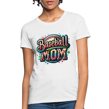 Baseball Mom Women's T-Shirt - white