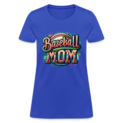 Baseball Mom Women's T-Shirt - royal blue