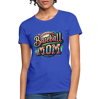 Baseball Mom Women's T-Shirt - royal blue