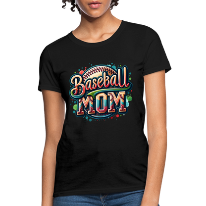 Baseball Mom Women's T-Shirt - black