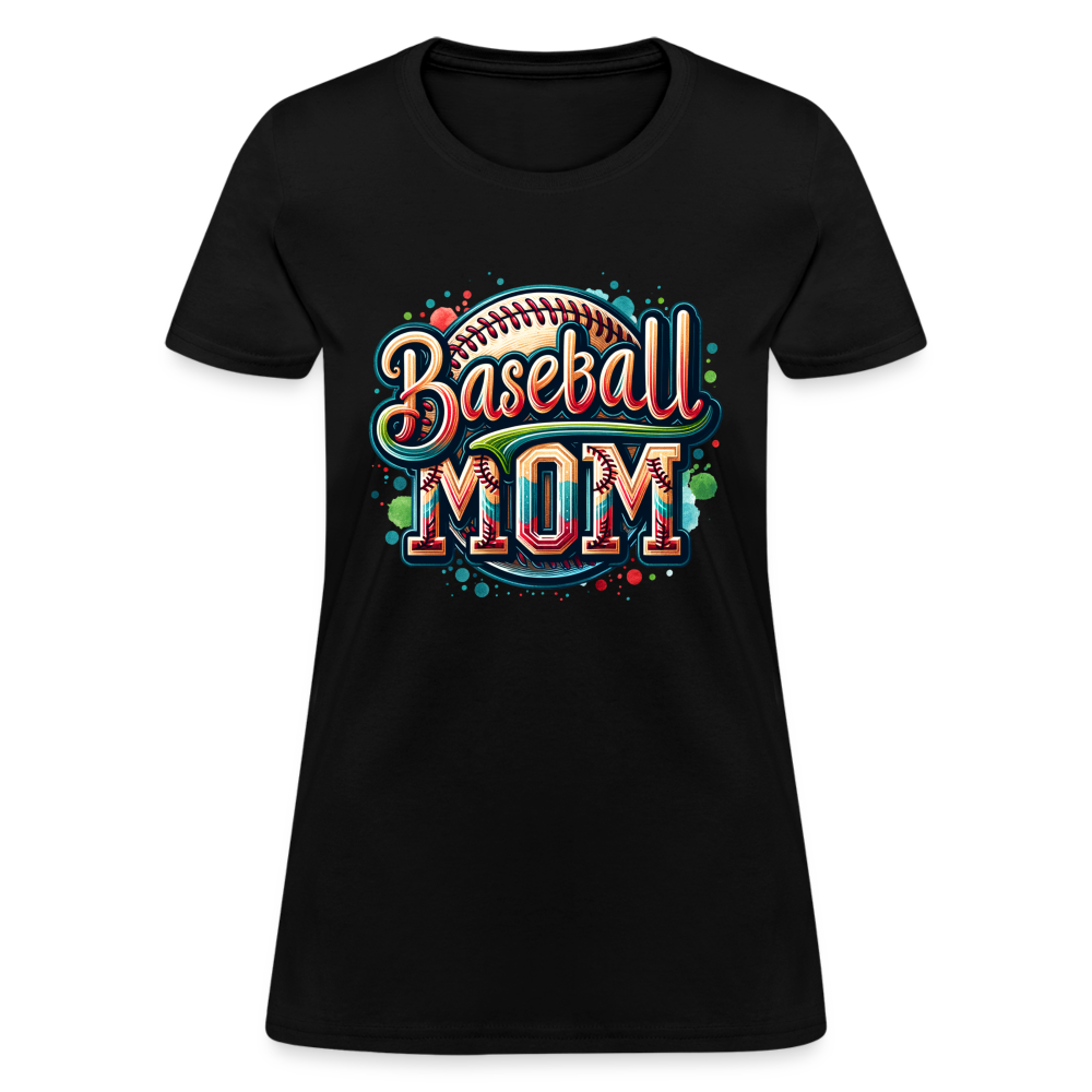 Baseball Mom Women's T-Shirt - black