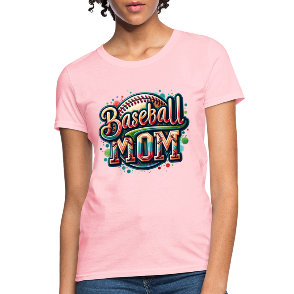 Baseball Mom Women's T-Shirt - pink