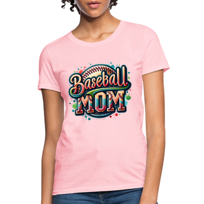 Baseball Mom Women's T-Shirt - pink