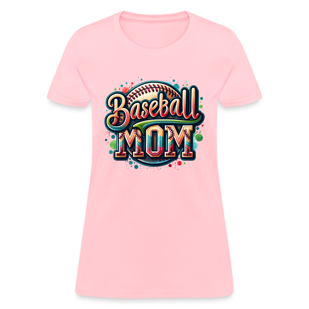 Baseball Mom Women's T-Shirt - pink