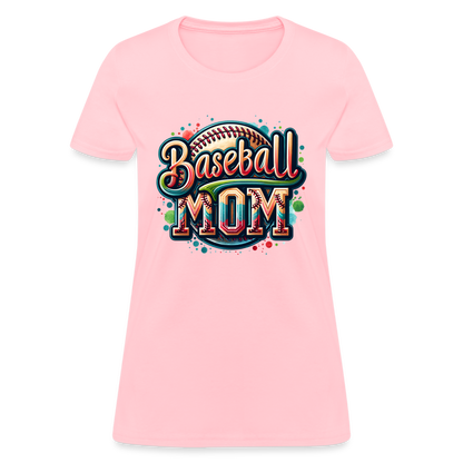 Baseball Mom Women's T-Shirt - pink