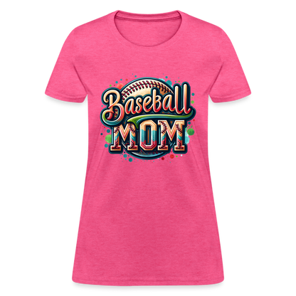 Baseball Mom Women's T-Shirt - heather pink