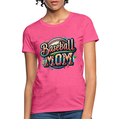 Baseball Mom Women's T-Shirt - heather pink