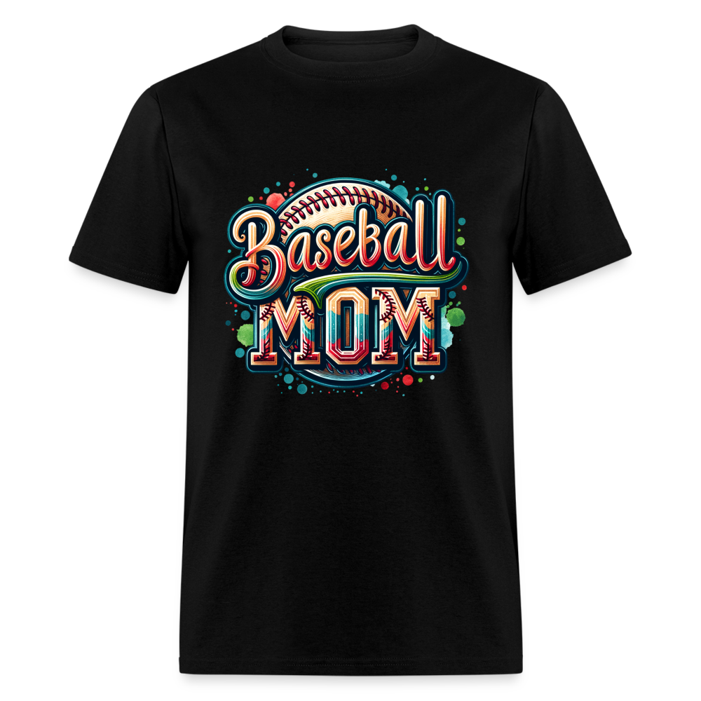 Baseball Mom T-Shirt - black