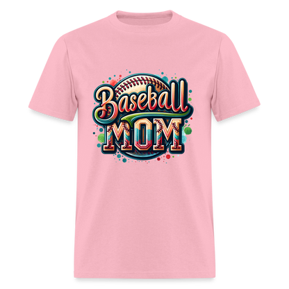 Baseball Mom T-Shirt - pink