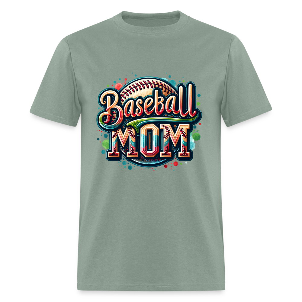 Baseball Mom T-Shirt - sage