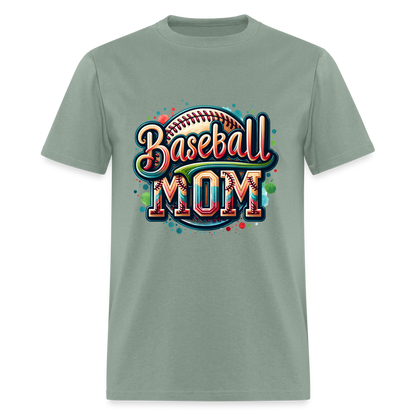 Baseball Mom T-Shirt - sage