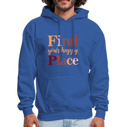 Find Your Happy Place Hoodie - Color: black