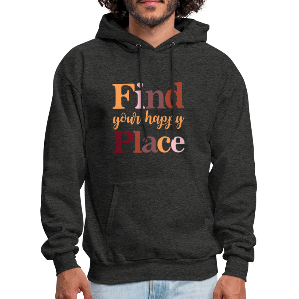 Find Your Happy Place Hoodie - Color: black