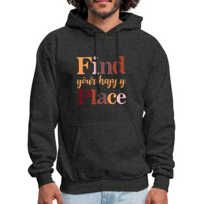 Find Your Happy Place Hoodie - Color: black