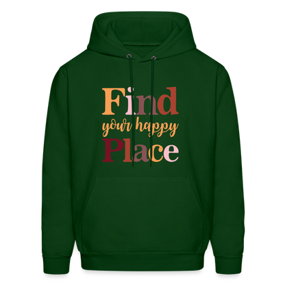 Find Your Happy Place Hoodie - Color: black