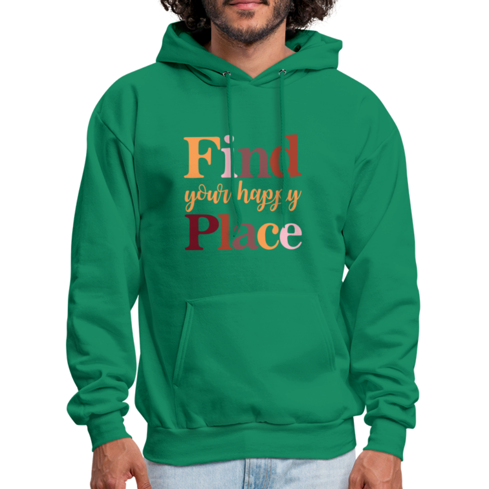 Find Your Happy Place Hoodie - Color: kelly green