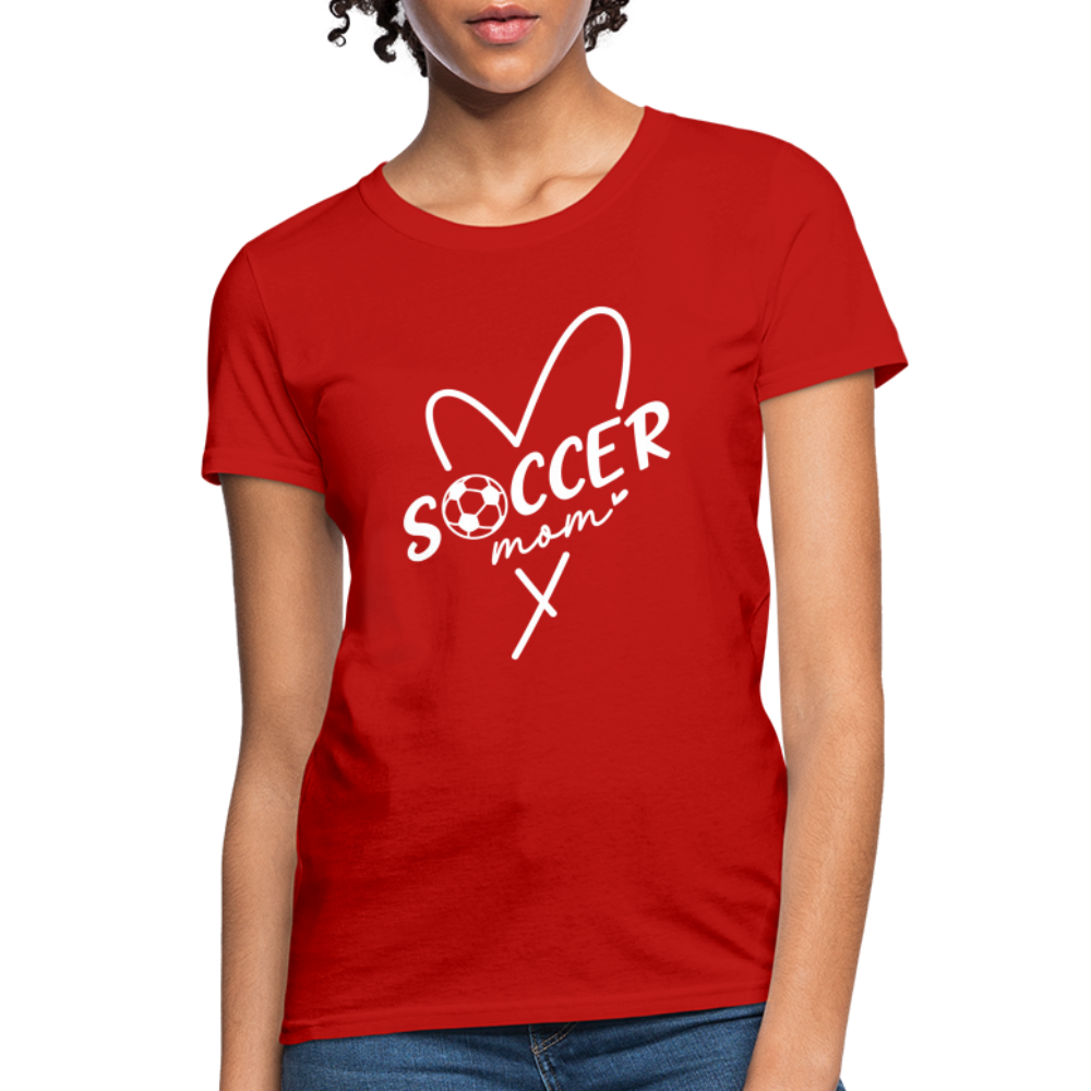 Soccer Mom Women's T-Shirt - red