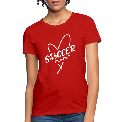 Soccer Mom Women's T-Shirt - red