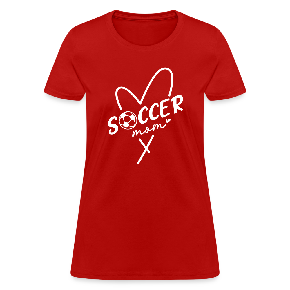 Soccer Mom Women's T-Shirt - red