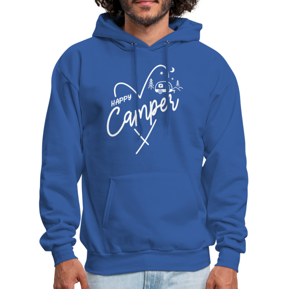 Happy Camper Hoodie - royal blue