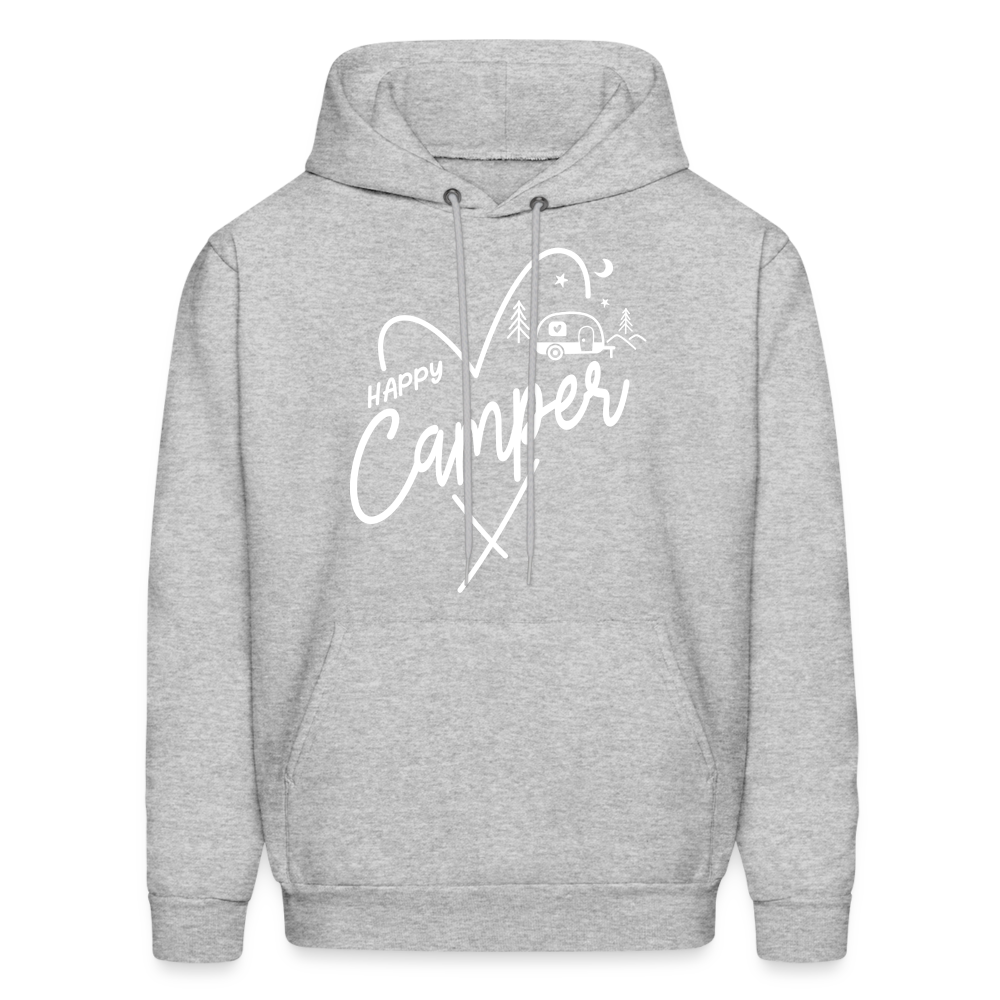 Happy Camper Hoodie - heather gray