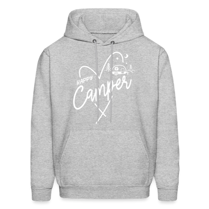 Happy Camper Hoodie - heather gray