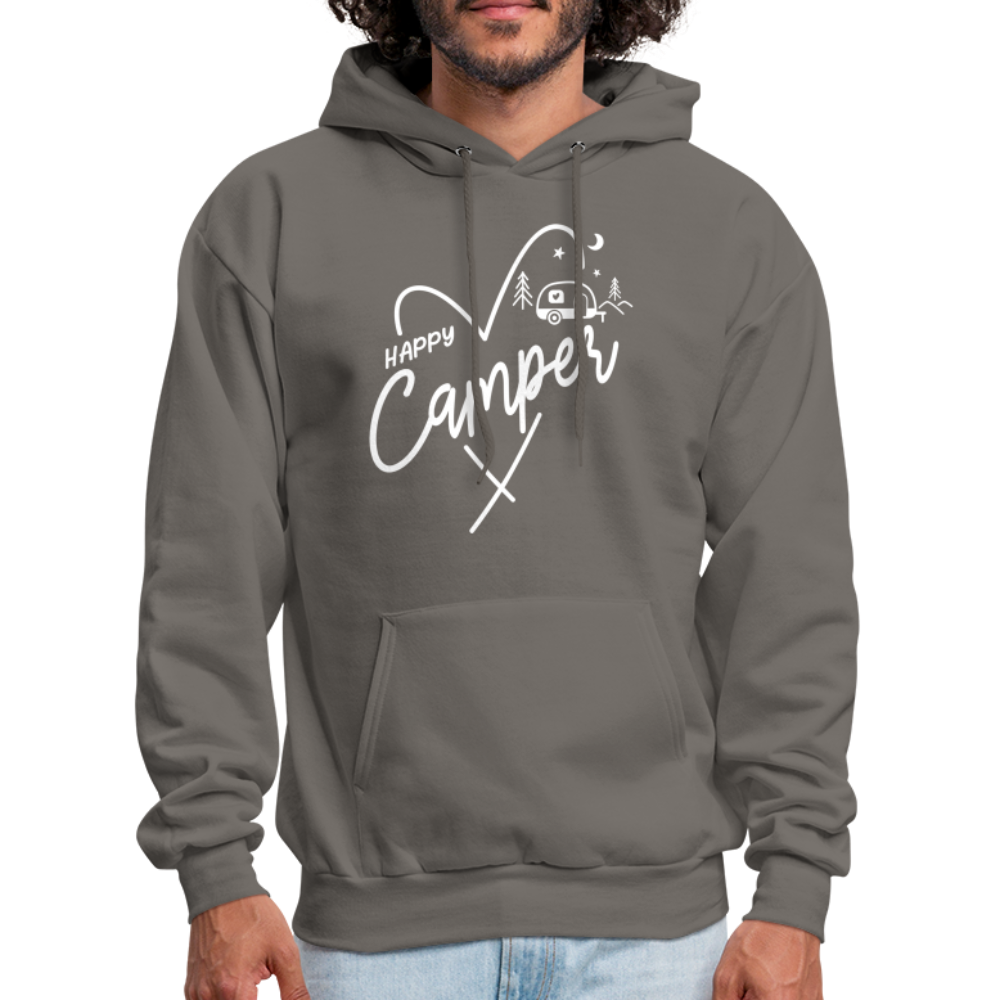 Happy Camper Hoodie - asphalt gray