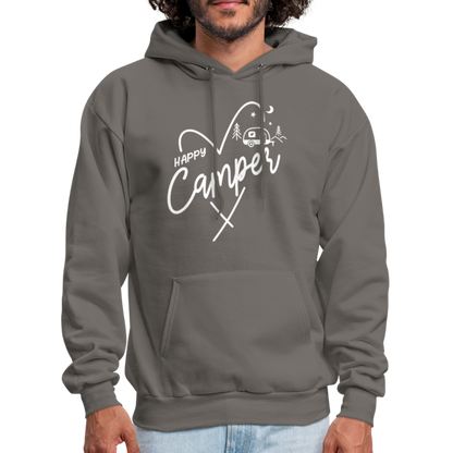 Happy Camper Hoodie - asphalt gray