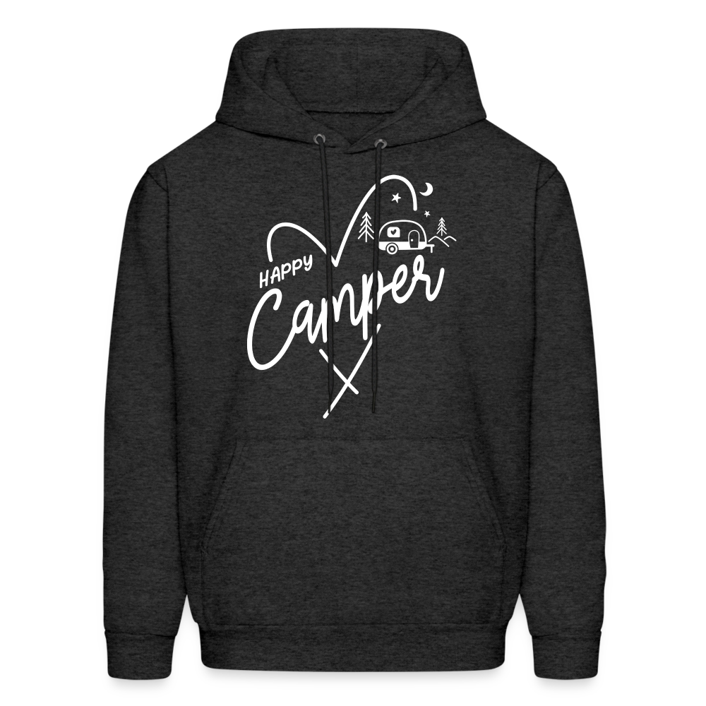 Happy Camper Hoodie - charcoal grey