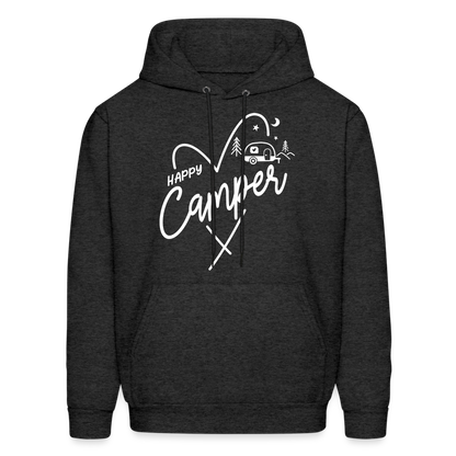 Happy Camper Hoodie - charcoal grey