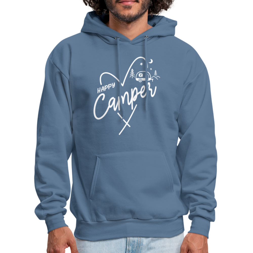 Happy Camper Hoodie - denim blue