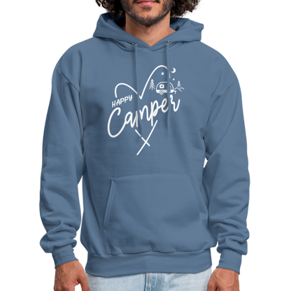 Happy Camper Hoodie - denim blue